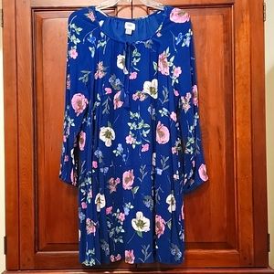 Old Navy floral pheasant boho dress Large